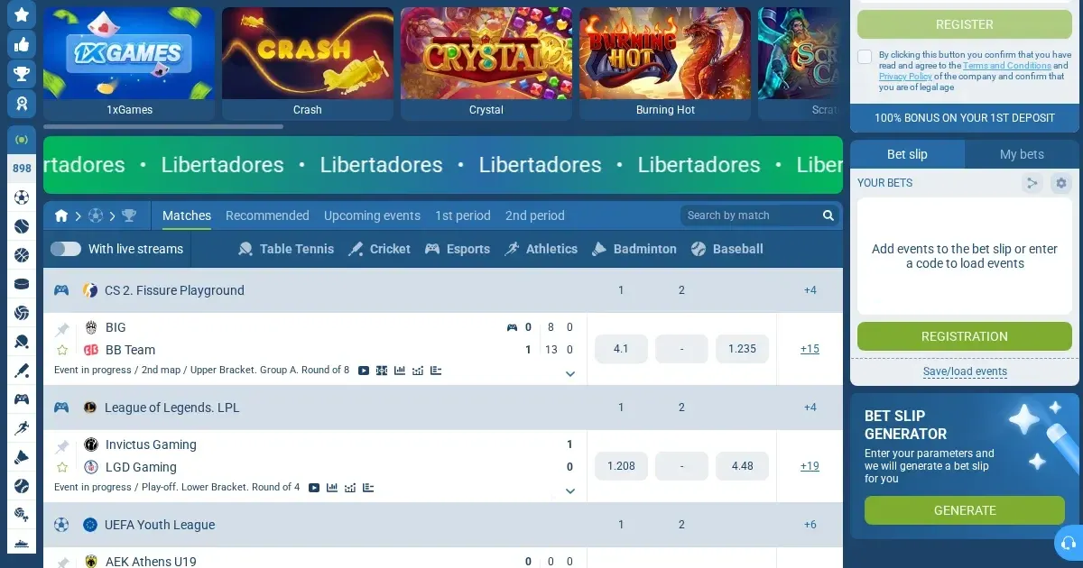 1xbet